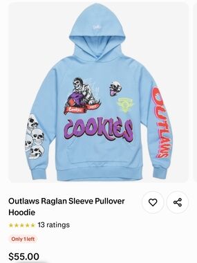 Cookies Outlaws Graphic Hoodie & Hat